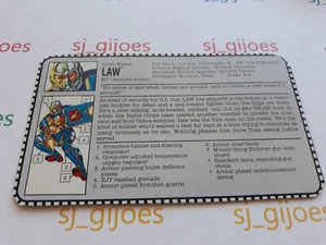 LAW 1993 GI JOE COBRA ACTION FORCE FILECARD - Bild 1 von 1
