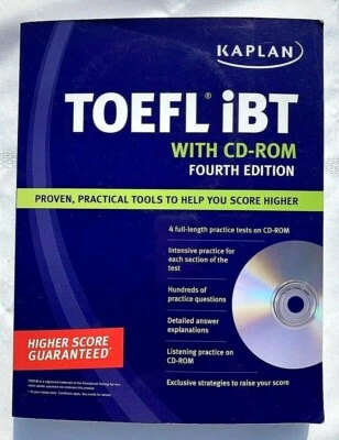 Kaplan TOEFL iBT with CD-ROM, 4th Ed PB Very Good 9781419550270 - Image 1 of 4