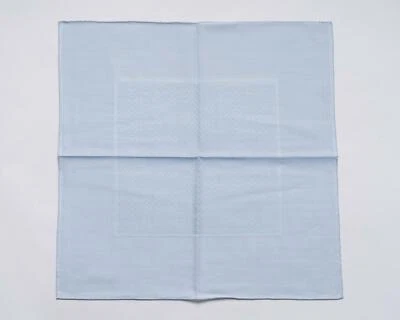 Nuevo pañuelo Zilli $100 azul claro 100 % algodón estampado zilli hecho a mano 15,5" Foto 1 de 3