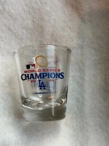 MLB 2024 World Series Champions Los Angeles Dodgers 2 oz Shot Glass 8X Champions - Picture 1 of 2