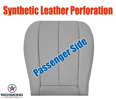 97-03 Mercedes-Benz CLK320 CLK430 -Passenger Side Bottom Leather Seat Cover Gray - Image 1 of 4