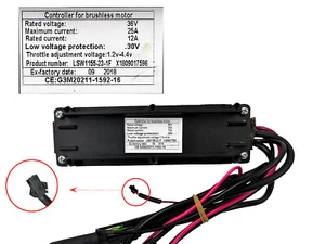G3M20211 LSW1155-12-1F Brushless Moter Controller DC36V 15A Controller für Ebike - Bild 1 von 5