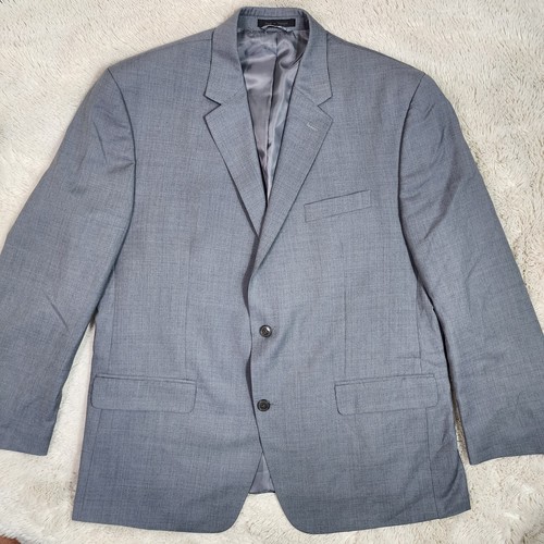 Giacca cappotto sportivo blazer misto lana blu grigio Michael Kors uomo taglia 46R