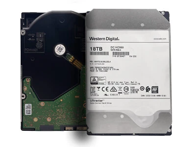 WD Ultrastar DC HC550 18TB SATA 6G 3.5" 7200RPM Enterprise HDD - WUH721818ALE6L4 - Image 1 of 4