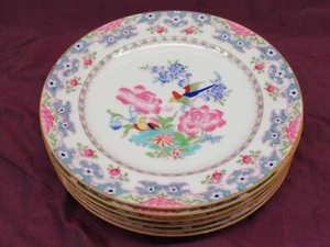 6 Antique MINTON B865 porcelain plates 7.75" for W.H. PLummer & Co - Bild 1 von 7