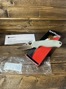 Spyderco M4 Para 3 Knife Natural G-10 C223GM4P Exclusive Collectors Club #015V - Picture 1 of 3