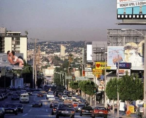 1984 SUNSET STRIP in Los Angeles 8,5 x 11 Foto - Bild 1 von 1