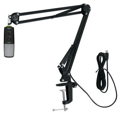 Mackie Chromium USB Recording Mic Streaming Microphone+Audio Technica Boom Arm - Image 1 of 4