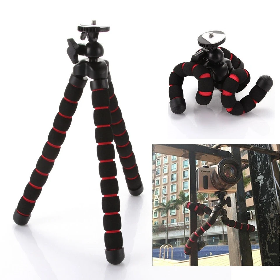SQ101 Universal Octopus Flexible Tripod Stand Gorillapod for Canon Nikon Camera  - Image 1 of 4