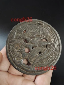 Sammle alte chinesische Bronze Drachen Währung Feng Shui Anhänger - Bild 1 von 5