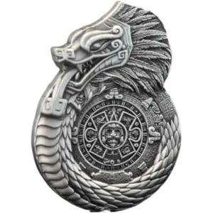 Aztec Mayan Dragon DRAGONS OF THE WORLD 2025 $1 1oz Silver Coin  Fiji - Picture 1 of 2