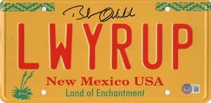 BOB ODENKIRK SIGNED AUTOGRAPH BREAKING BAD LICENSE PLATE BECKETT BAS COA - Picture 1 of 1
