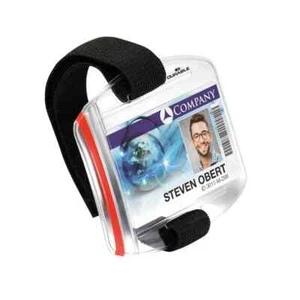 Durable Security Arm Band ID Badge Holder Clear (Pack of 10) 8414 - Picture 1 of 3