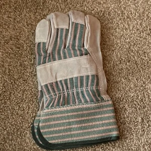 GUANTI DA LAVORO PAESAGGIO/GIARDINO. PELLE E COTONE. Guanti in pelle resistenti NUOVI - Foto 1 di 3