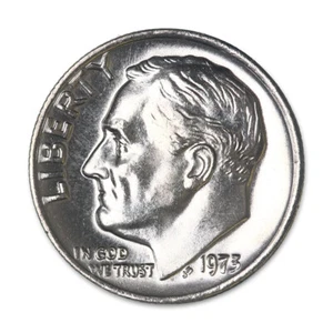 1973 P Roosevelt Dime BU 10c Brilliant Uncirculated - Rare Gem - Picture 1 of 2