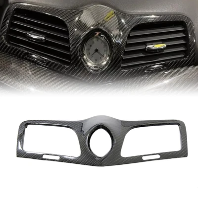 Carbon Fiber Console Clock Vent Panel Cover Trim for Maserati GranTurismo 08-1Fq - Image 1 of 4