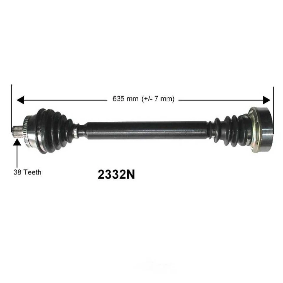 CV Axle Assembly-PDL Autopart Intl 1700-204015 Foto 1 de 1