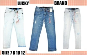 NWT LUCKY BRAND  GIRLS 7 8 10 12 DYLAN BOYFRIEND or ZOE SKINNY JEANS - Picture 1 of 28