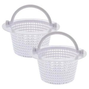 2 Above Ground Replacement Pool Skimmer Baskets with Handles, Skim Remove Debris - Picture 1 of 5