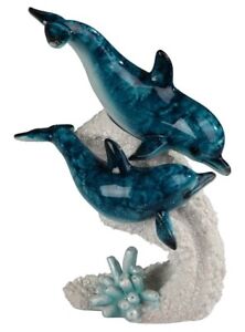 6.75"W Blue Dolphin Marine Life Figurine