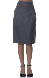 AUSTRALIAN DESIGNER WOMEN WOOL/SILK SLIM SUIT SKIRT - ALL SEASON, BELOW KNEE - Bild 1 von 4