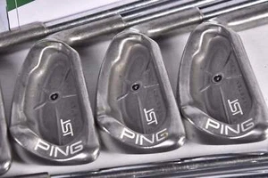 Ping ISI Irons / 3-PW+SW / Black Dot / Stiff Flex Ping Cushin JZ Steel Shafts - Picture 1 of 7