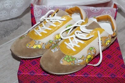 全新 Tory Burtch Serif 花卉运动鞋 尺码 8 "Run small" — 第 1/4 张图片