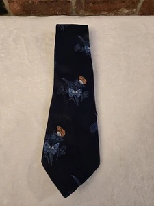 VINTAGE BUGGY BUG FLORAL BEAUTIFULLY STITCHED MEN'S TIE CUSTOM CRAVATEUR 57"  - Picture 1 of 9