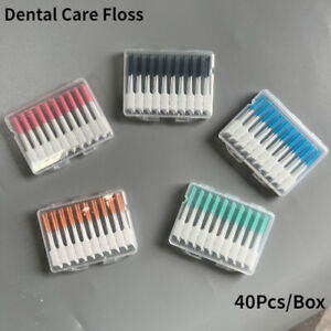 Dental Care Floss, Tooth Picks ,Interdental Sticks,Clean Brush 4 Color