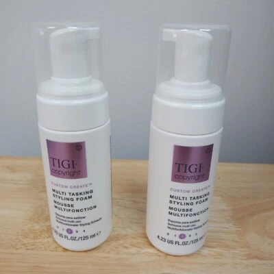 2 x TIGI авторское право Custom создать многозадачный укладки пены 4,23 унций / 125 мл новый - Изображение 1 из 2