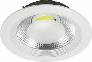 FARETTO FARO LED COB 30W INCASSO MOLLA ALETTE LUCE BIANCO FREDDA CON DRIVER - Foto 1 di 1