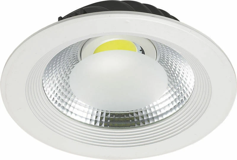 FARETTO FARO LED COB 30W  INCASSO MOLLA ALETTE LUCE BIANCO FREDDA CON DRIVER - Immagine 1 di 1