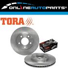 2 Front Disc Rotors + Brake Pads Set for Mazda Tribute + Ford Escape 2001~2005
