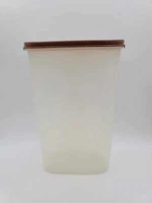 Tupperware Modular Mates 12 1/4 tazas contenedor ovalado #1615 con sello marrón #1616 Foto 1 de 4