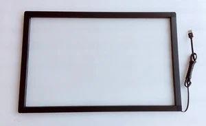 Real 10 Points 24" IR Touch Overlay Touch Screen Frame Panel - W/ Glass 16:10 - Picture 1 of 10