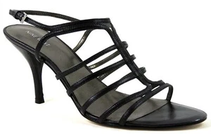 Nine West Boytoy Damen-Riemchensandalen dunkles Zinnleder Größe 9,5 M - Bild 1 von 6
