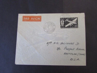 FRANCE NEW CALEDONA UNAC U.N.A.C. UNITED NATIONS POSTALLY USED COVER 1949 - Image 1 of 2