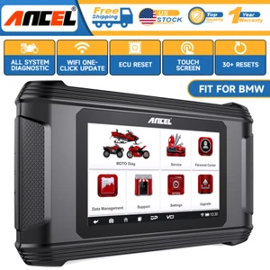 ANCEL MT510 Motorcycle All System Diagnostic Scan Tool ABS TPMS Oil Fit For BMW - Foto 1 di 15