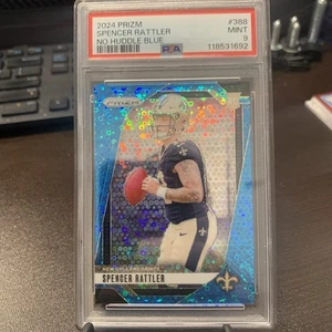 2024 Panini Prizm Spencer Rattler #388 Blue No Huddle Prizm /99 (RC) PSA 9 - Bild 1 von 2