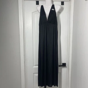 Vestido sin Mangas Natori Afrodita Para Mujer M Negro Slinky Clásico Sexy Minimalista Sumergir - Imagen 1 de 12