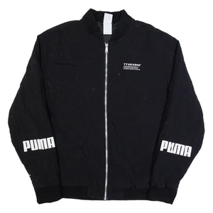 PUMA TYAKASHA Mens Bomber Jacket Black L - Picture 1 of 6