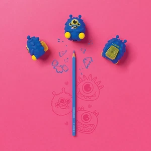 Neu Legami Anspitzer Monster mit Lichteffekt Original SCHOOLBEES SCHREIBWAREN - Bild 1 von 5