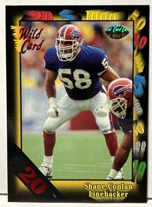 1991 Wild Card - #29 Shane Conlan RARE PARALLEL 20 STRIPE - Bills - Picture 1 of 6