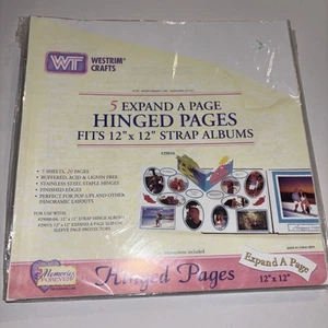 Westrim Crafts Memories Forever 12x12 - 5 Expand A Page Hinged Scrapbook Pages - Picture 1 of 8