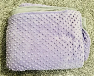 Calmforter Weighted Comfort Blanket Purple Gray For Anxiety Stress & More - Picture 1 of 5