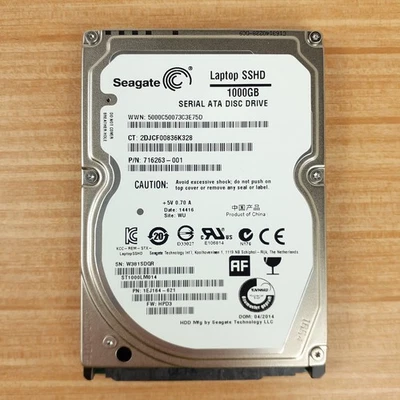 Seagate 1000GB 1Tb SSHD Hybrid SATA 2.5" ST1000LM014 1EJ164 5400rpm TESTED - Image 1 of 4