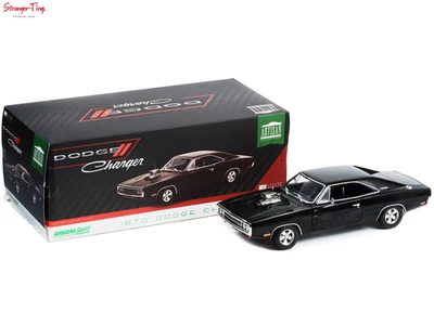 Greenlight Dodge Charger Blown Engine Black Fast & Furious 1970 1:18 - Image 1 of 3
