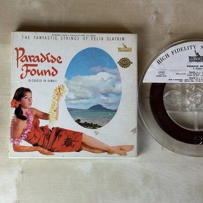 Paradise Found Hawaii Felix Slatkin Reel To Reel Tape  4 Track 7 1/2 IPS TESTED! Foto 1 de 4