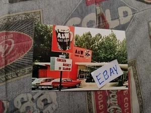 A&W , DRIVE-IN/RESTAURANT,  FROM 50s, GLOSSY COLOR, 4X6 PHOTO, BRAND NEW - Picture 1 of 1