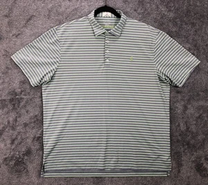 Camisa Polo Johnnie-O Para Hombres XL Verde Crepúsculo Rayas Prologis Performance JMPO4030 - Imagen 1 de 20